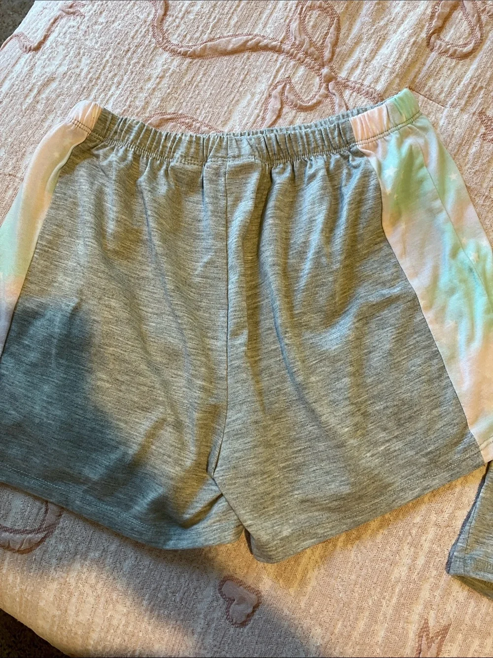 Girls' 4 piece BCBG Gray & Pastel Tie-Dye Cupcake Pajama Set
